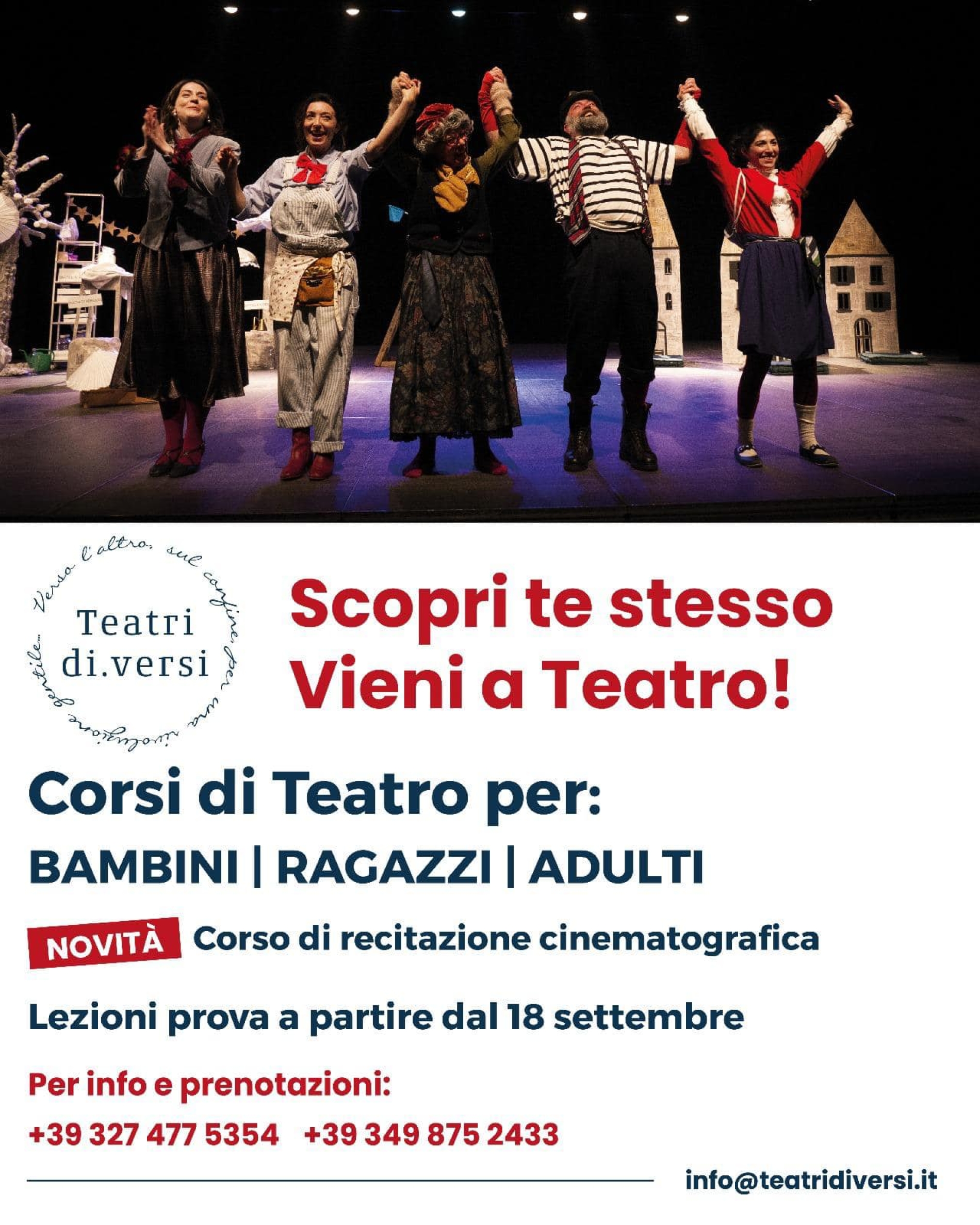 Scopri te stesso - vieni a teatro!